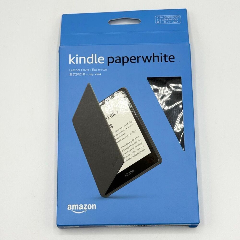 Amazon’s Kindle Paperwhite Leather Cover 11th Generation 53-026782 - Black